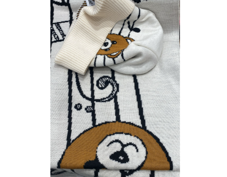 Love Moschino Sciarpa e Cappello Taddy Bianco