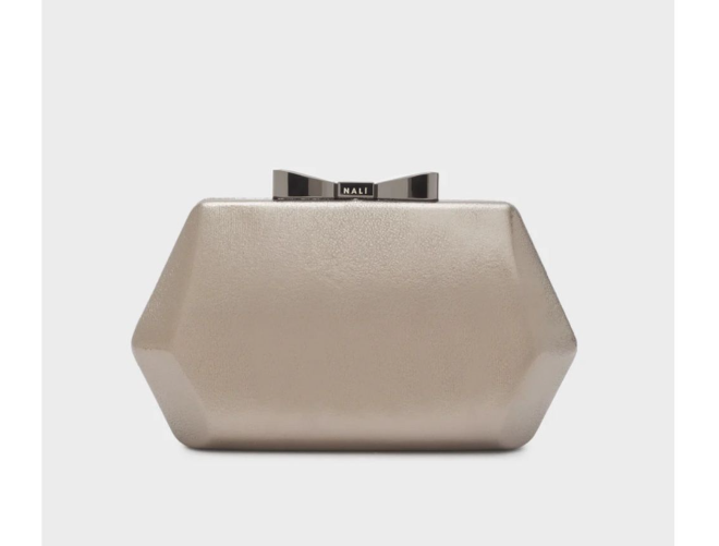 Nali Clutch Bow Metallic