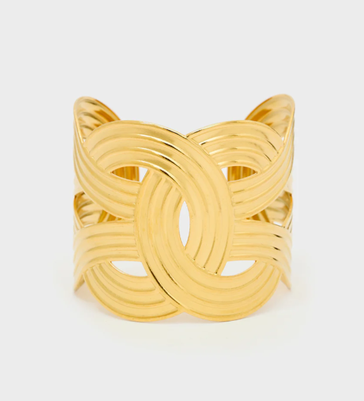 Nali Bracciale Over Regolabile Lavorato Oro YABR005