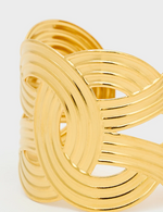 Nali Bracciale Over Regolabile Lavorato Oro YABR005