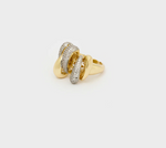 NALI ANELLO OVER CON PIETRE ARGENTO/ORO EMAN0429