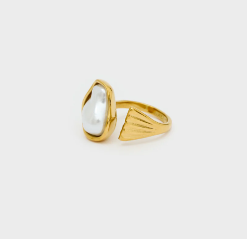 NALI AANELLO APERTO CON PERLA ORO PWAN0011