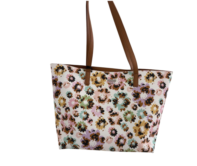 Pashbag Borsa a Spalla Floreale Beige 19655