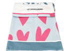 Le Pandorine Telo mare con scritta colore fucsia PS2635F06