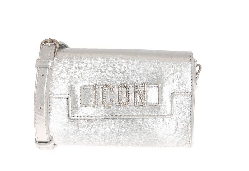 Icon Borsa a Spalla/Tracolla Argento Lana ICBS07A01