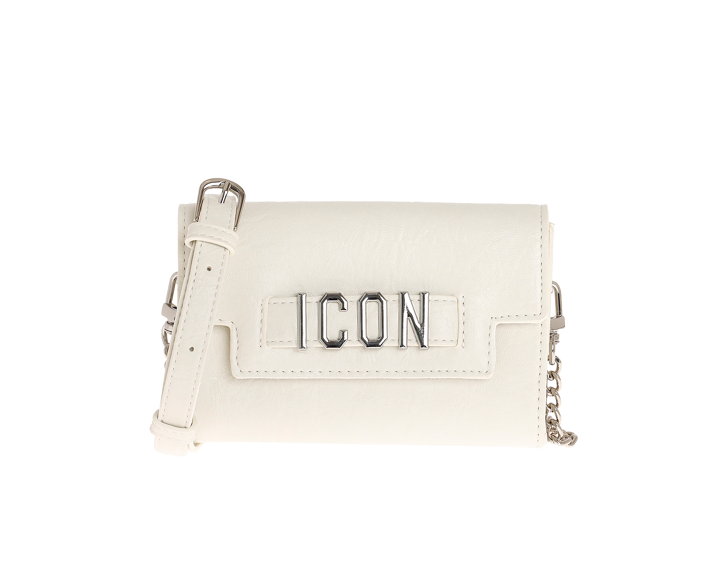Icon Borsa a Spalla/Tracolla Bianca Lana ICBS07A01