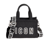 ICON BORSA A MANO/TRACOLLA NERA TAYLOR ICBS02A02