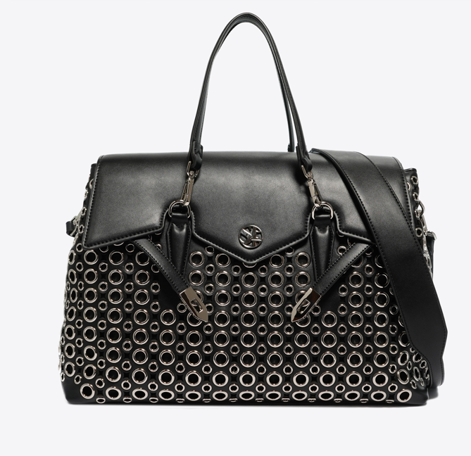 Secret Pon Pon Borsa a mano/Tracolla Quiny Hole Large Black