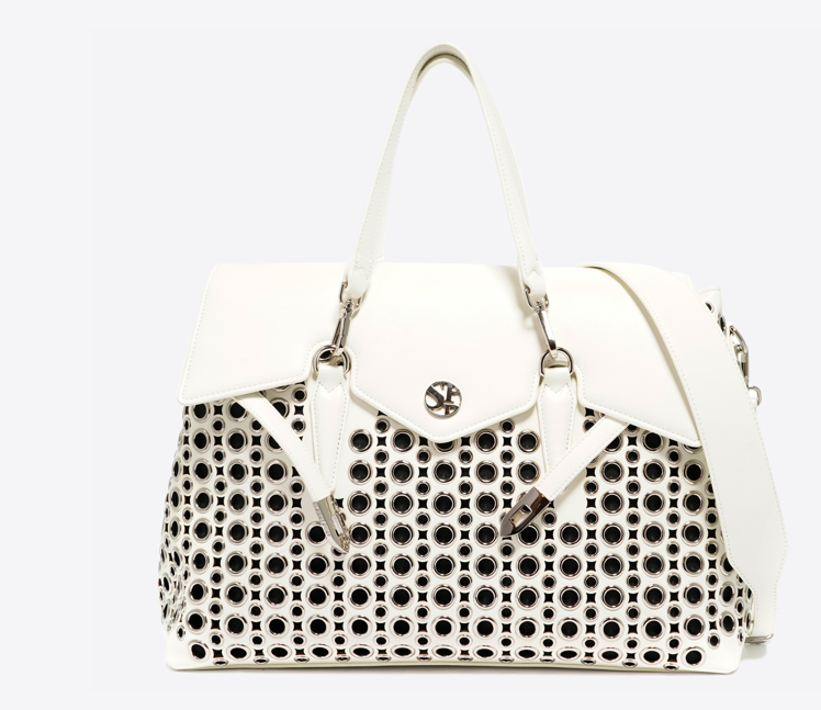 Secret Pon Pon Borsa a mano/Tracolla Quiny Hole Large White