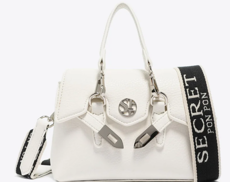 Secret Pon Pon Borsa a mano/Tracolla Quiny Xsmall White