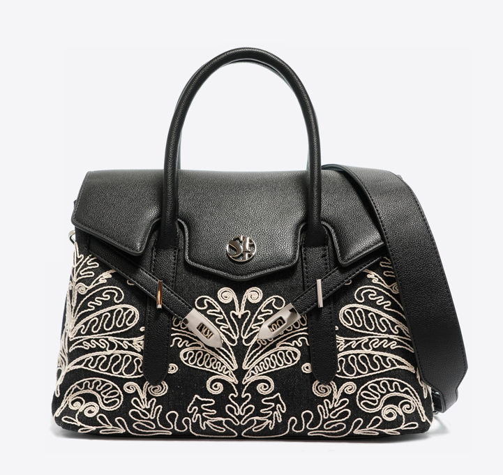 Secret Pon Pon Borsa a mano/Tracolla Yalis Cornely Medium Jeans/Black