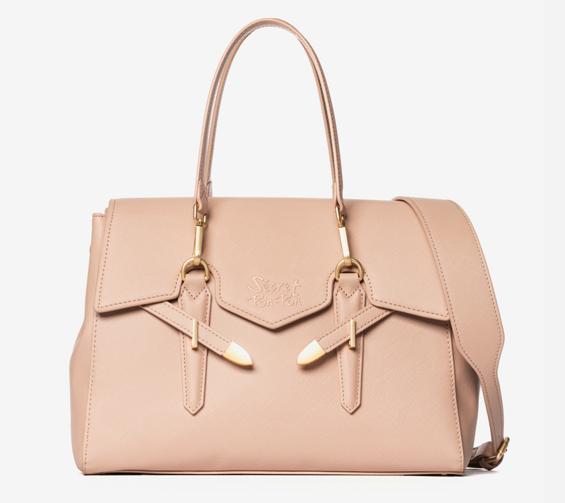 Secret Pon Pon Borsa a mano/Tracolla Yalis Grain Medium Nude