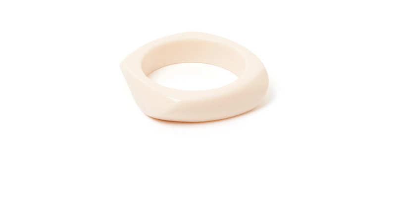 Sodini Bijoux Bracciale rigido fascia ad angoli Vieste - Avorio 852297K