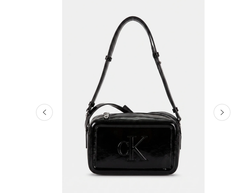 Calvin Klein Borsa A Tracolla Bold CK Camera Bag Black LV04F3220G UBI
