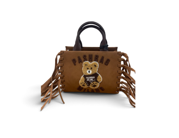 Pashbag Borsa a Mano/Tracolla 20141 Mini Marge Shepherd Teddy Suede Camel