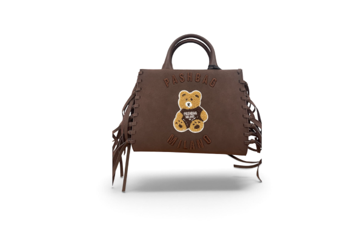 Pashbag Borsa a Mano/Tracolla 20142 Marge Shepherd Teddy Suede Brown
