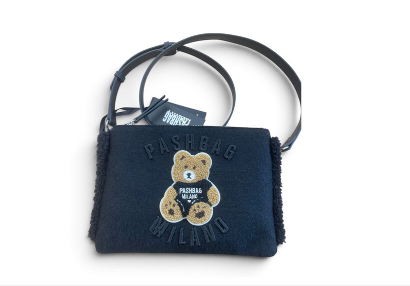 Pashbag Borsa a Mano/Tracolla 20470 Sophie Shepherd Wool Black