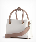 Mario Valentino Alexia Borsa VBS5A805 Doppio Manico Piccola  Bianco/Cuoio