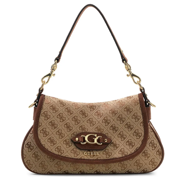 Guess  Borsa a Mano Samantha Guess Latte Logo/Brown JG231319