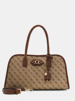 Guess Borsa A Mano Samantha Latte Logo/Brown  JG231306