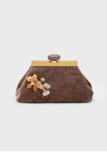 Nalì Pochette Malaga a Mano Con Fiori SNPC0025