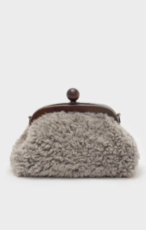 Nali' Pochette Cloud a Mano Grigia + Catena LYPC0064