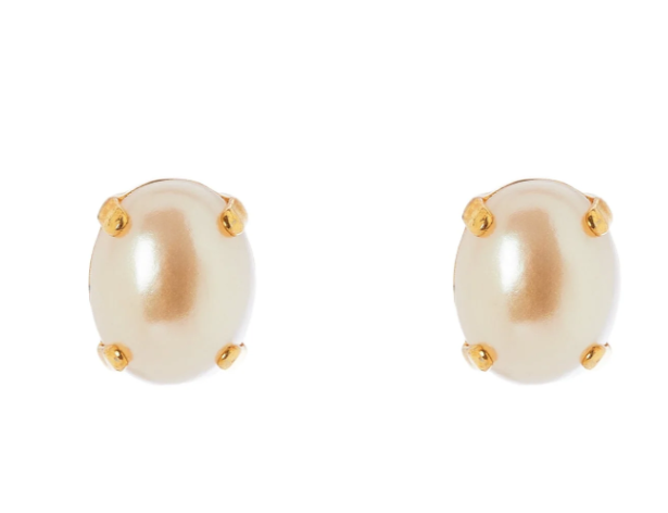 Sodini Orecchini con perla cabochon Grace - Oro e bianco 33C020