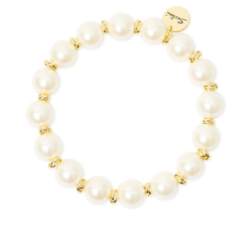 Sodini Bracciale elastico grandi perle Eve - Oro e bianco 912957