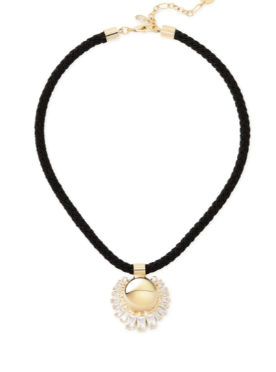 Sodini Collana corta semisfera cristalli Ember - Nero 552622