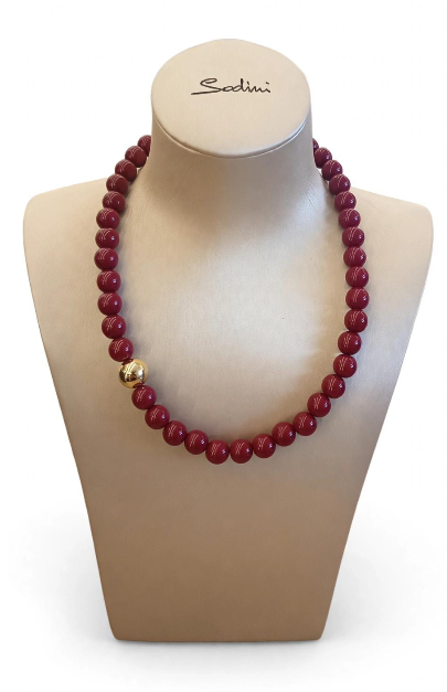 Sodini Collana Sfere Piccole Bordeaux 832411T