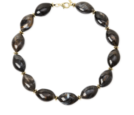 Sodini Collana corta ciottoli Harper - Nero 853045P