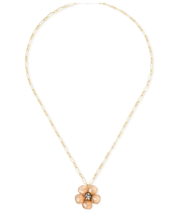 Sodini Collana catena fiore Rea - Pesca 331484D