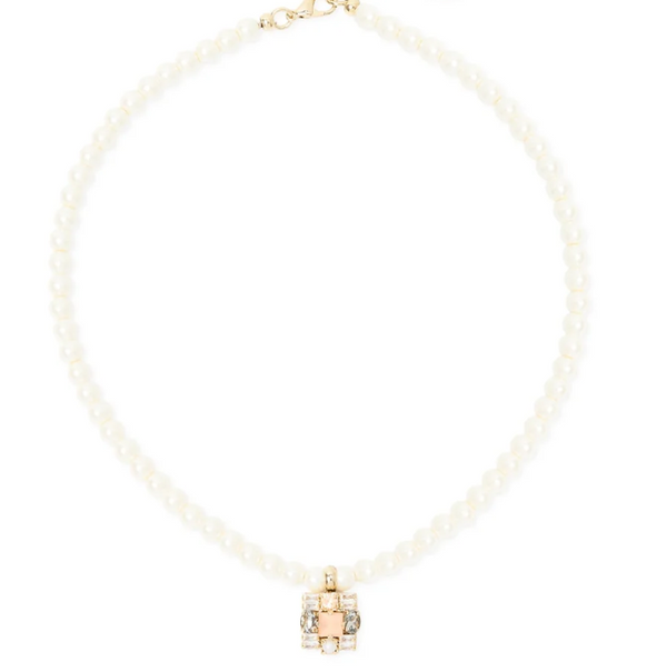 Sodini Girocollo perle charm quadrato Hera - Multicolor 552455