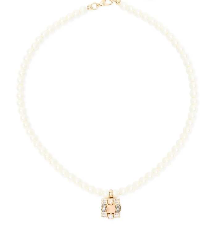 Sodini Girocollo perle charm quadrato Hera - Multicolor 552455