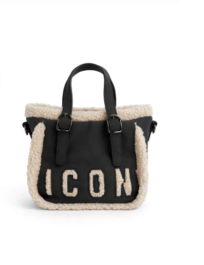 Icon Borsa a Mano + Tracolla Nera Piccola  ICBS28A02