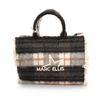 Marc Ellis Borsa a Mano + Tracolla Nera Buby Plaid L