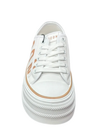 Icon Scarpa Bianca con scritta Oro