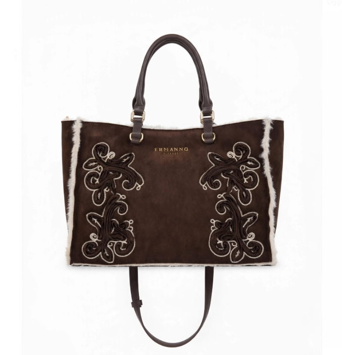 Ermanno Scervino Small Tote Barbara Shirling Dark Brown