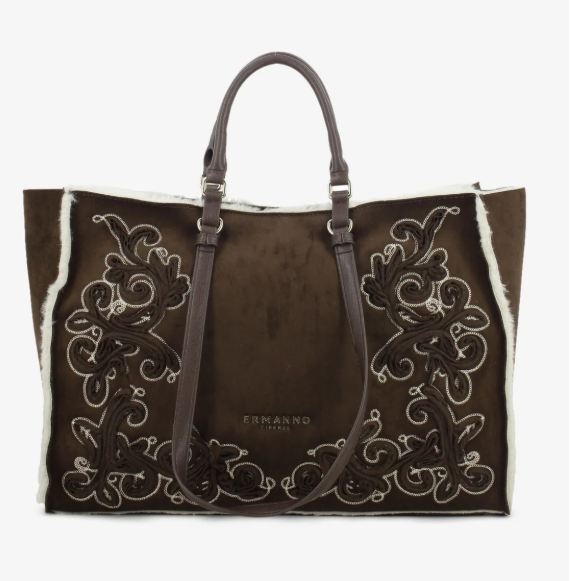 Ermanno Scervino Large Tote Barbara Shirling Dark Brown