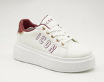 Icon Scarpa Bianca /Bordeaux IC06388SD