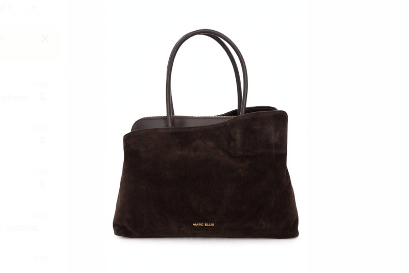 Marc Ellis Borsa a Mano/Tracolla  Wavy L CM Chocolate/Gold