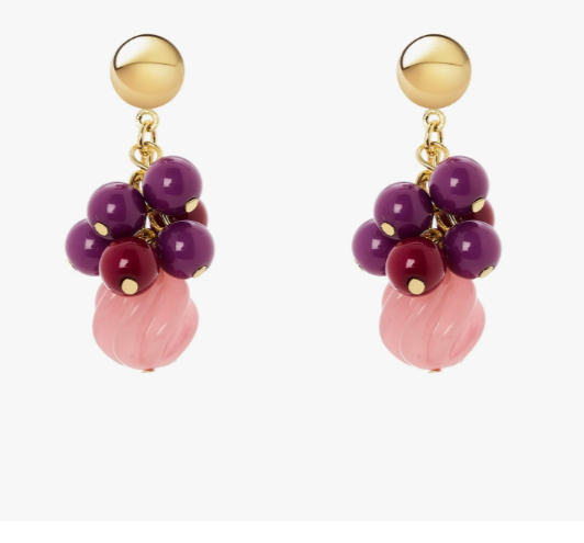 Sodini Orecchini 832389X pendente a grappolo Belle Epoque  Viola