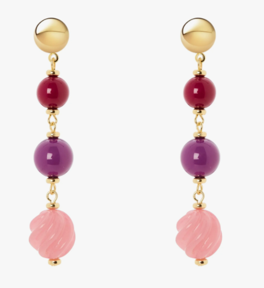 Sodini Orecchini 832390X pendente a sfere incatenate Belle Epoque - Viola