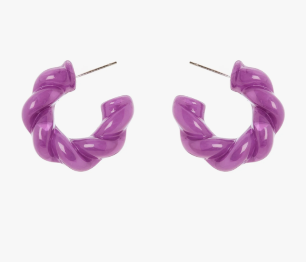 Sodini Orecchini 832394V cerchietto torchon Belle Epoque - Viola