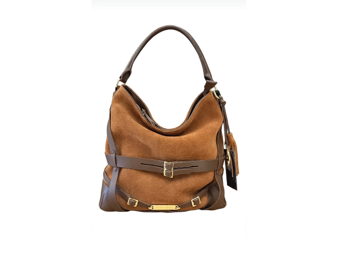 L'Atelier Du Sac Borsa A Spalla Testa Moro e Camel 20696