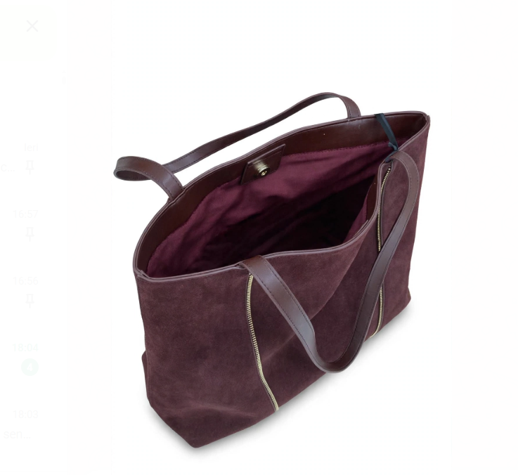 L'Atelier Du Sac Borsa a Spalla Bordeaux 20687