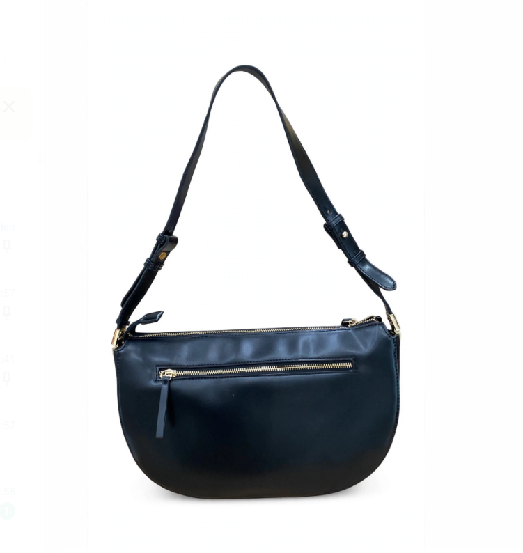 L'Atelier Du Sac Borsa a Spalla Nera e Oro 20578