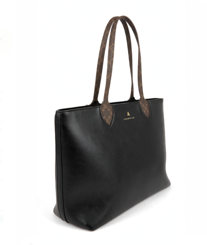 L' Atelier Du Sac Borsa a Spalla Nera e Testa Moro 20541