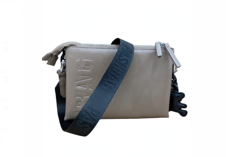 PashBag Borsa a Spalla/Tracolla Beige  e Nera 20344