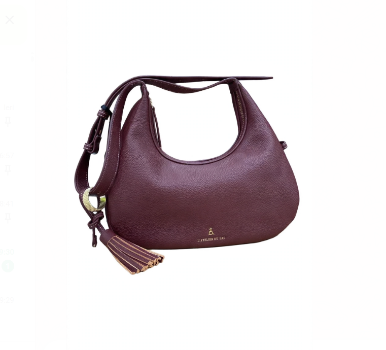 PashBag Borsa a Spalla Bordeaux 20507